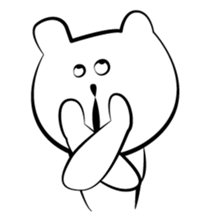 Cute white bears Vol.2 sticker #8693492