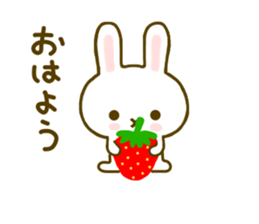 Rabbit Strawberry 6 sticker #8694100