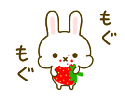 Rabbit Strawberry 6 sticker #8694101