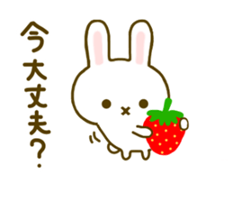 Rabbit Strawberry 6 sticker #8694104