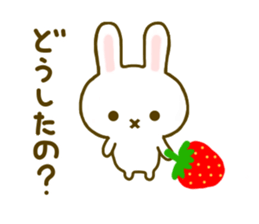 Rabbit Strawberry 6 sticker #8694107