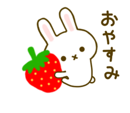 Rabbit Strawberry 6 sticker #8694108