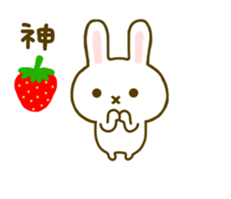 Rabbit Strawberry 6 sticker #8694111