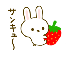 Rabbit Strawberry 6 sticker #8694114