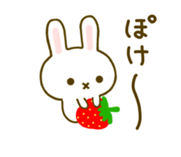 Rabbit Strawberry 6 sticker #8694116