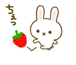 Rabbit Strawberry 6 sticker #8694118