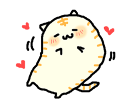 kawaii cats and chick sticker #8694418