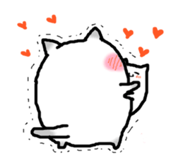 kawaii cats and chick sticker #8694438