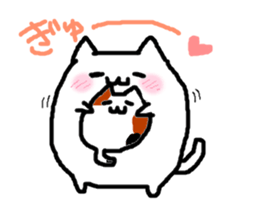 kawaii cats and chick sticker #8694443
