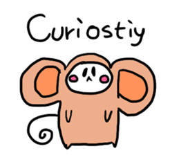 Zodiac-style Domi-no,onions ribbon-chan sticker #8694546