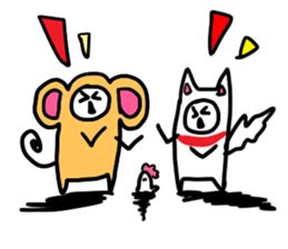 Zodiac-style Domi-no,onions ribbon-chan sticker #8694554