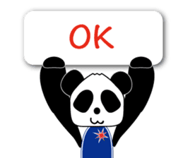 Panda: Let's speack Cantonese sticker #8694747