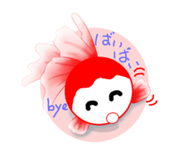 Feeling of Kingyo Fish Ver2 sticker #8694858