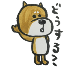 depressed dog sticker #8695175