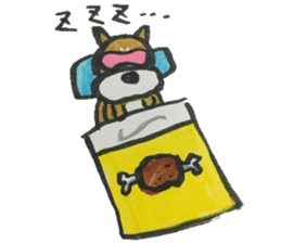 depressed dog sticker #8695186