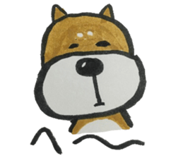 depressed dog sticker #8695195