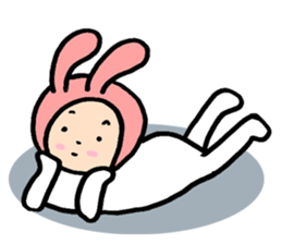 bunny bun sticker #8695573