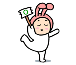 bunny bun sticker #8695575
