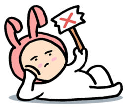 bunny bun sticker #8695576