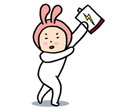 bunny bun sticker #8695582