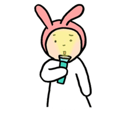 bunny bun sticker #8695583