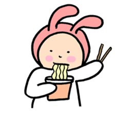 bunny bun sticker #8695591