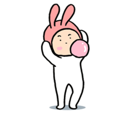 bunny bun sticker #8695594