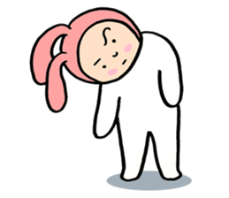 bunny bun sticker #8695596