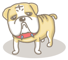 Ace the English Bulldog sticker #8695882