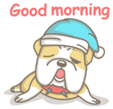 Ace the English Bulldog sticker #8695888