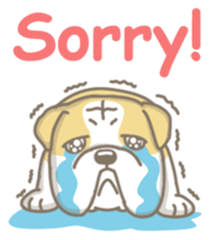 Ace the English Bulldog sticker #8695889