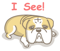 Ace the English Bulldog sticker #8695892