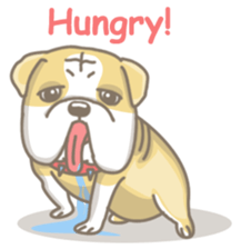 Ace the English Bulldog sticker #8695895