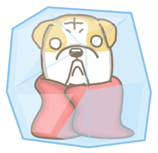 Ace the English Bulldog sticker #8695896