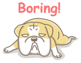 Ace the English Bulldog sticker #8695900