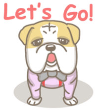 Ace the English Bulldog sticker #8695902