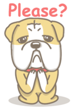 Ace the English Bulldog sticker #8695904