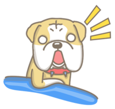 Ace the English Bulldog sticker #8695905