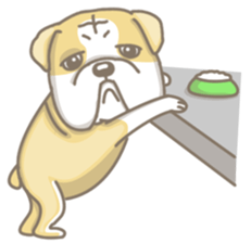 Ace the English Bulldog sticker #8695906