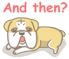Ace the English Bulldog sticker #8695908