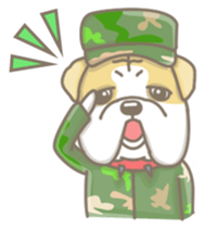 Ace the English Bulldog sticker #8695913