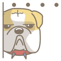 Ace the English Bulldog sticker #8695915