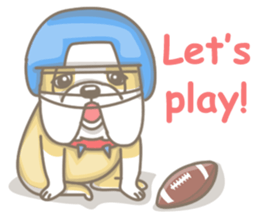 Ace the English Bulldog sticker #8695916