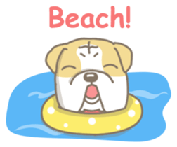 Ace the English Bulldog sticker #8695917