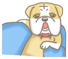 Ace the English Bulldog sticker #8695921