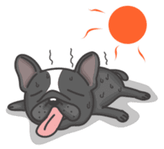 Raven the French Bulldog sticker #8695933