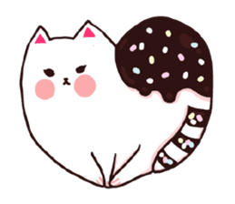 Candy cat & Little waffle sticker #8696002