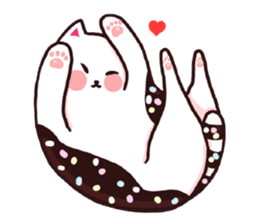 Candy cat & Little waffle sticker #8696003