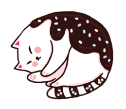 Candy cat & Little waffle sticker #8696005