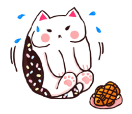Candy cat & Little waffle sticker #8696006